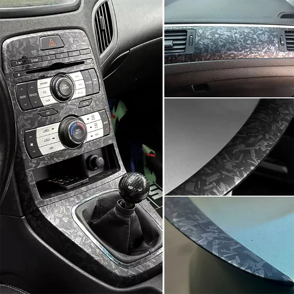 9D Carbon Faser Auto Aufkleber Selbstklebende Glänzend Schwarz Vinyl Wrap Film Anti-Scratch Auto Dekoration Aufkleber für Autos zubehör – Detail 20