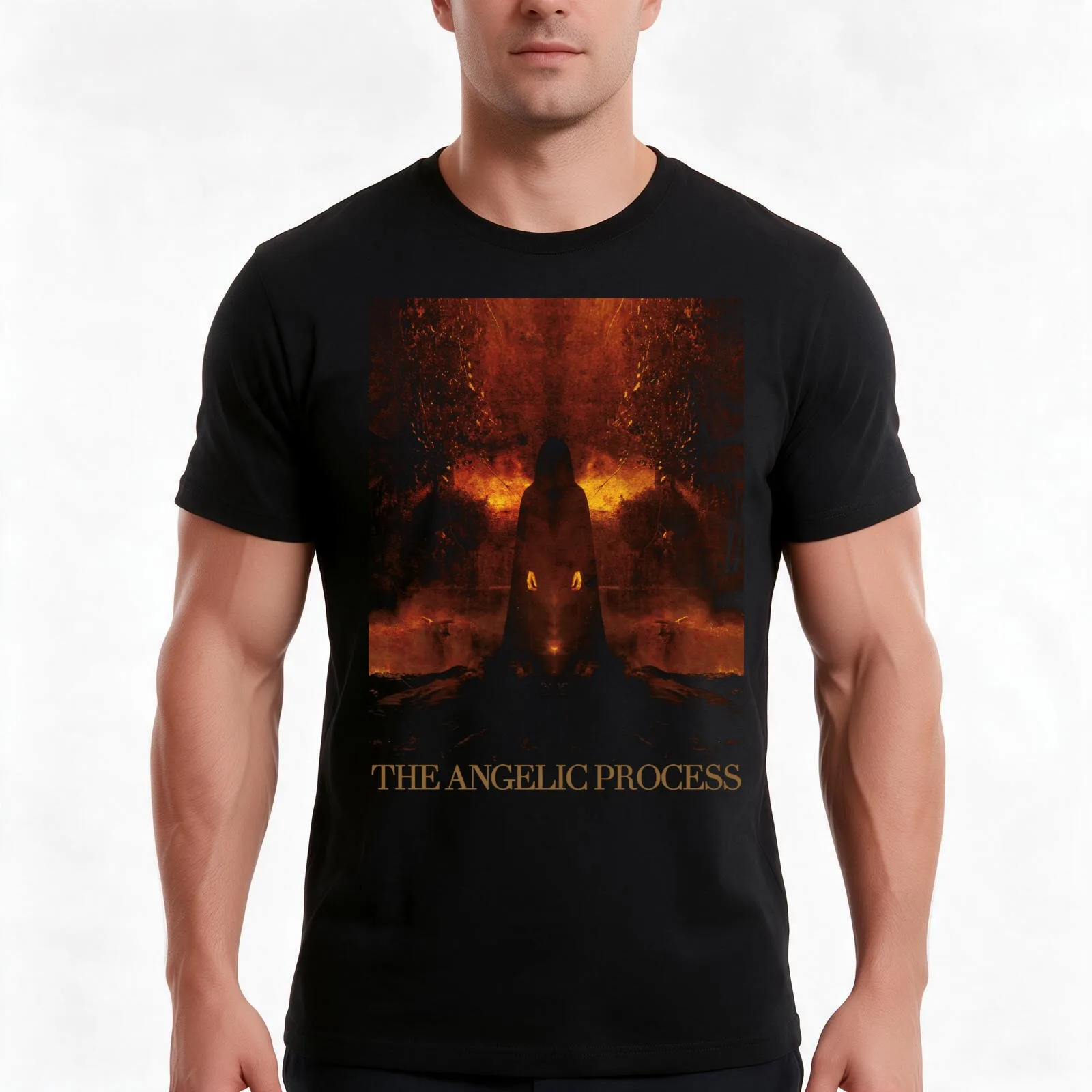 The Angelic Process T-Shirt Summer Casual Cotton Tee Oversized Streetwear Tops Vintage Graphic Print Loose Fit Short Sleeve