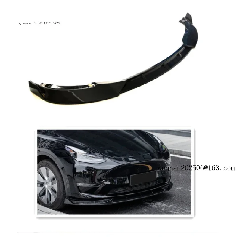 

Automotive Parts 3 PCS Style Front Bumper Lip Model Y S Plastic Front Splitter Lip