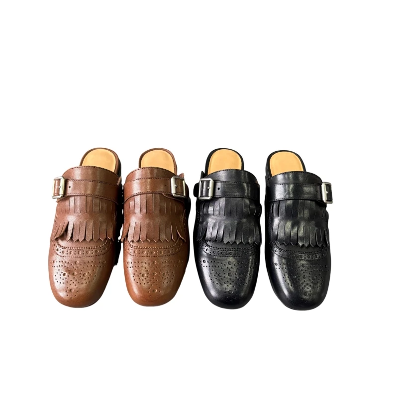 

Lightweight Backless Mules for Women Minimal Look Soft and Comfortable Mules for Women All Day Wear Women with Flat SolesAG3015