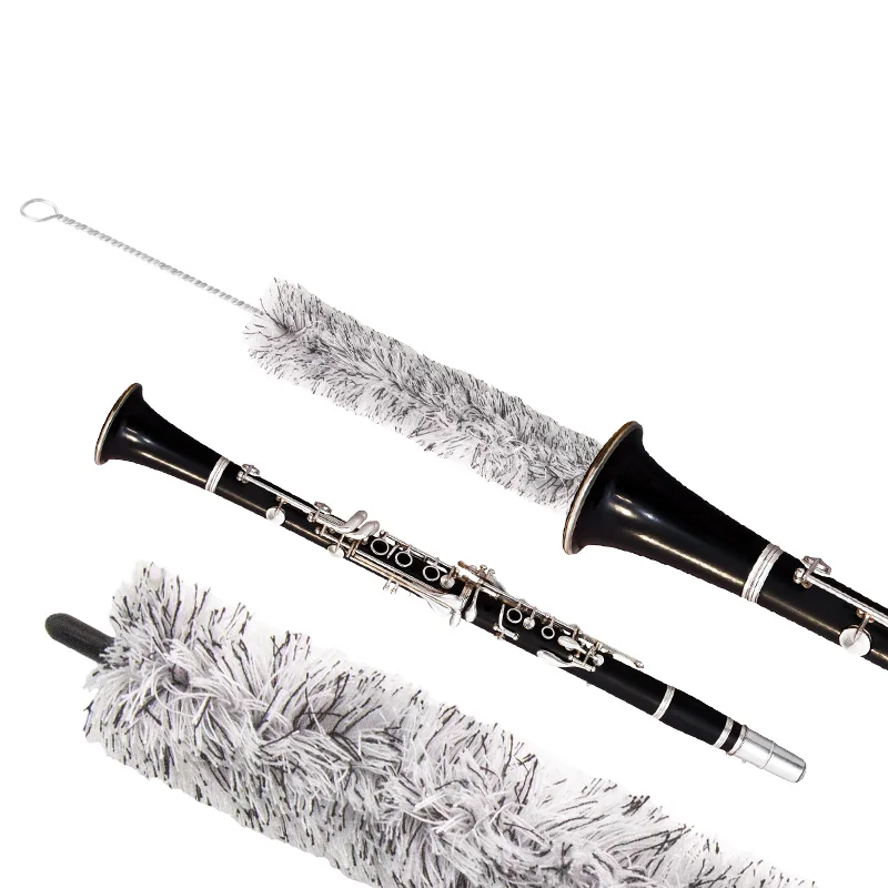 Clarinet Cleaning Brush Cotton Thread Inner Wall Wiping Brush Suitable for Clarinet Woodwind Instrument Cleaning Accessories