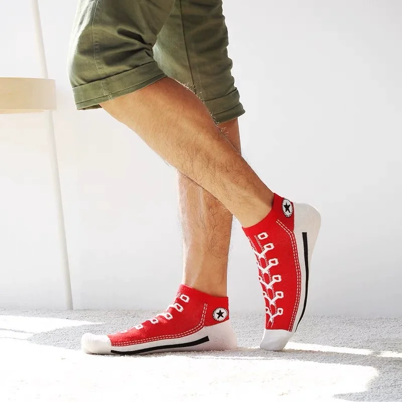50/30/10/5 low personalized short trend short socks mouth canvas sports college fall and summer socks boat socks shallow new