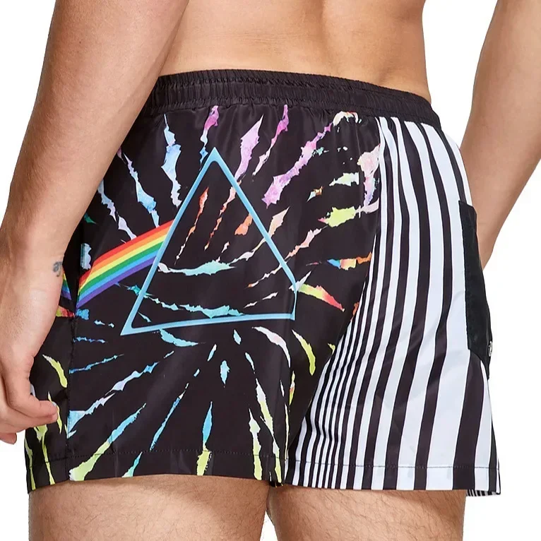 New Arrival Summer Men 3‑Point Beach Shorts Fast Dry Male Swimwear For Seaside Holiday Water Sports
