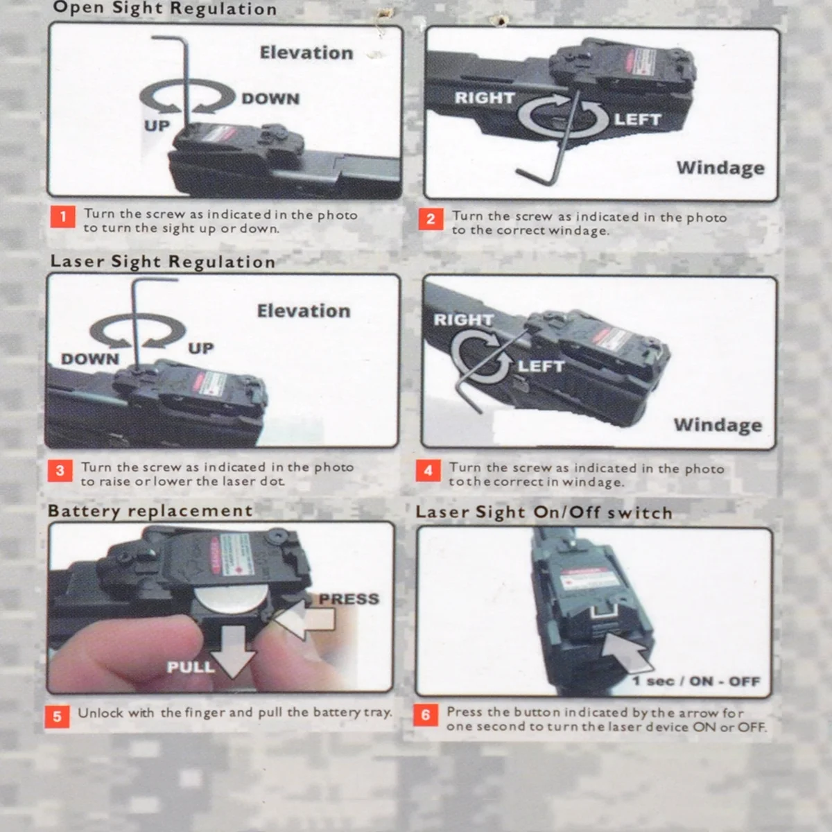 Red Laser Sight For Glock Pistol with Optical Fiber Target Light For Glock 17, 22, 23, 26, 27, 28, 31, 32, 33, 34, 35, 37