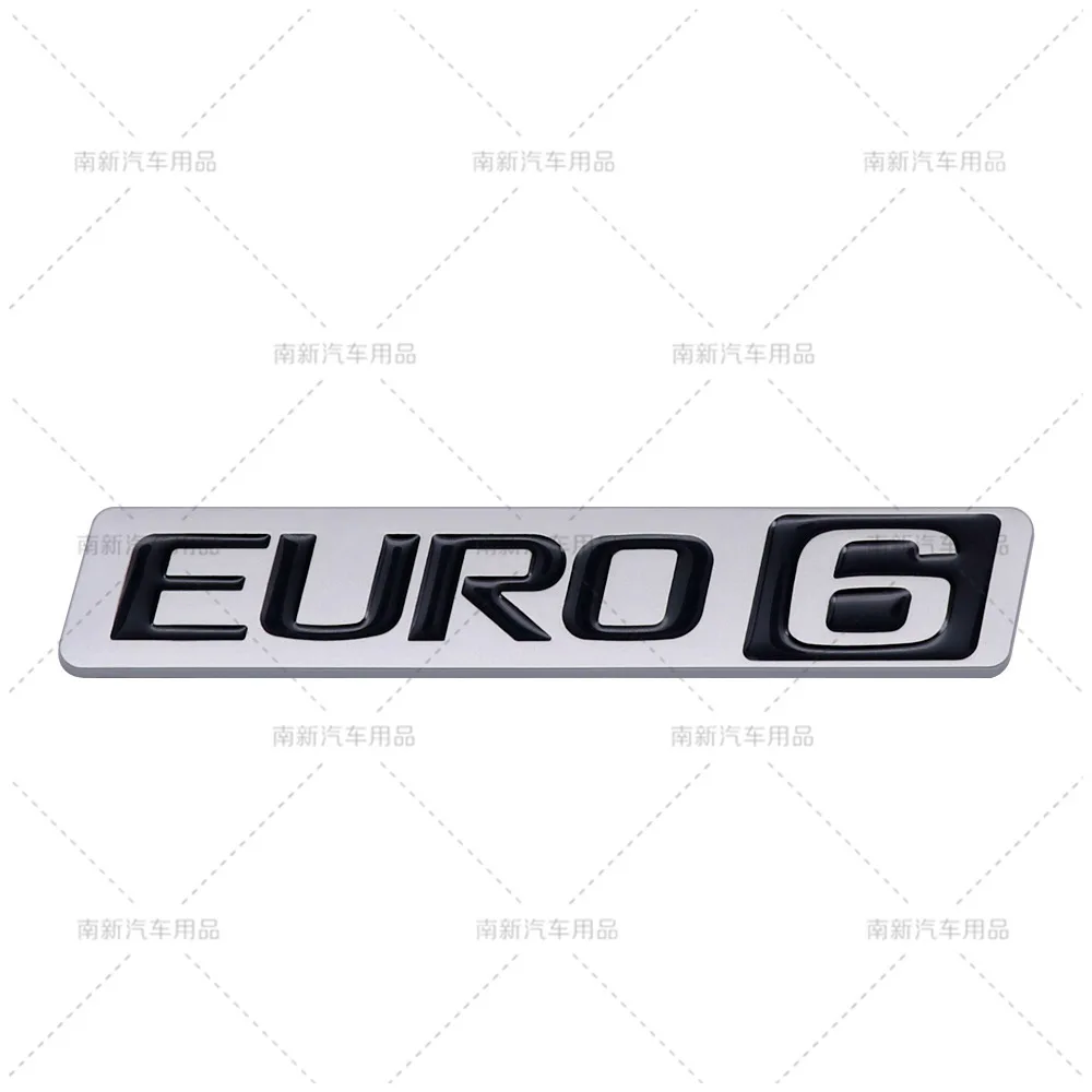 Waterproof Anti Fade EURO6 Displacement Logo Side Wing Tailgate Decal Replacement Badge Mod Parts For Volvo FH FM FL Truck SUV