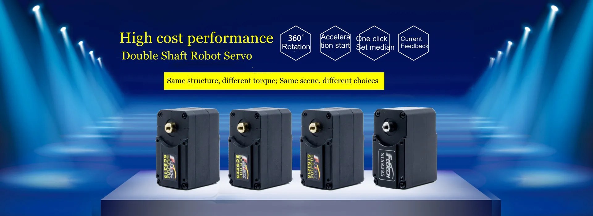 STS3215 سيرفو مخصص RPM 110 دورة في الدقيقة 20 كجم 12 فولت عالية السرعة ST3215-HS محرك سيرفو Waveshare