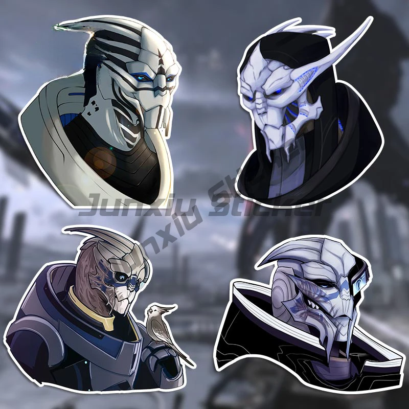 

Mass Effect Car Stickers Personality Creative Sunscreen Decal Windows Laptop Trunk Motorcycle Car Accessories
