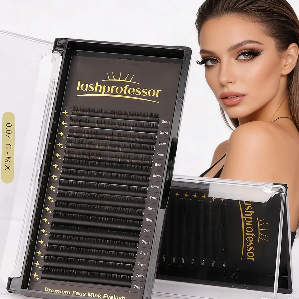 

Lashprofessor All Size Individual Classic Eyelash Extension Russian Volume Lashes Matte Faux Mink Mega Volume Cashmere Eyelash