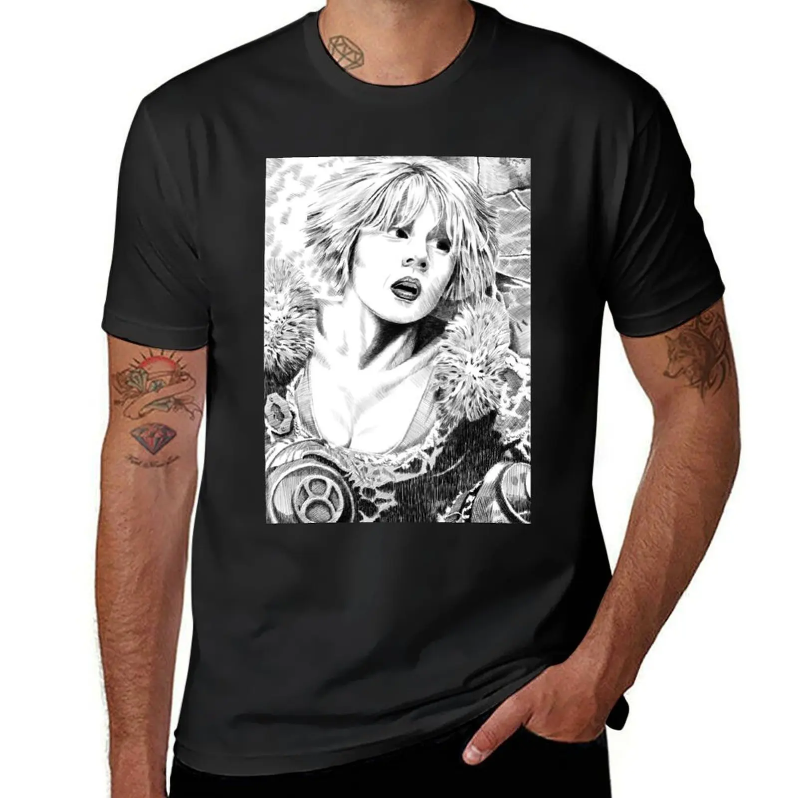 Chiana-farscape T-Shirt oversized blanks heavyweights plus sizes plain black t shirts men