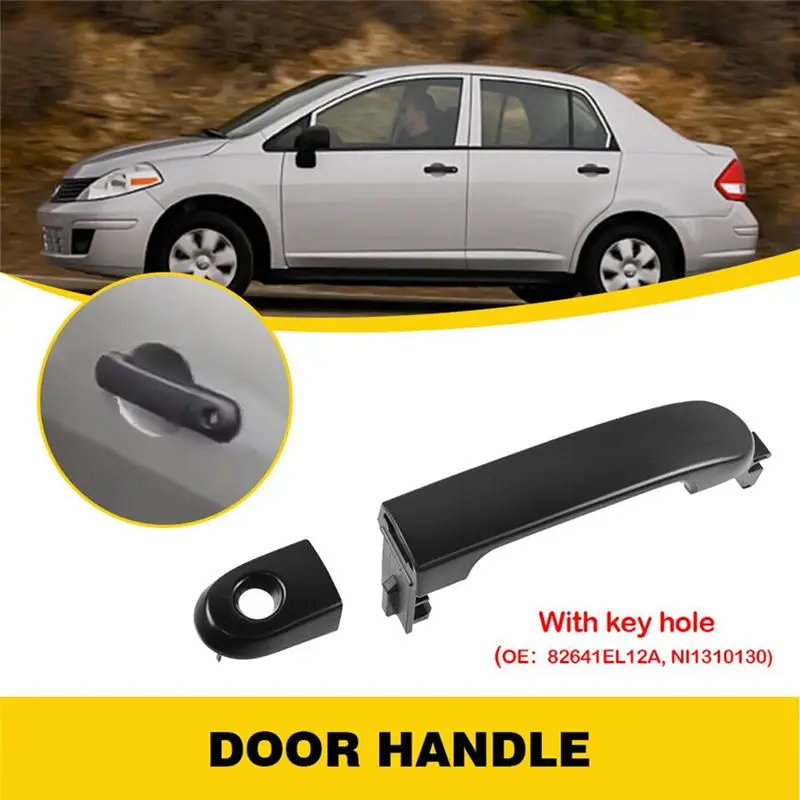 Customer Favorite 82641-EL12A Front Left Outside Door Handle W/ Keyhole For Nissan Versa 2007-2012 Exterior Handle Trim Parts Bl