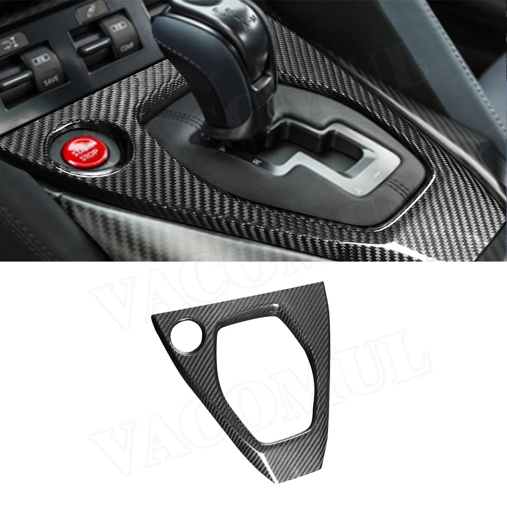 Dry Carbon Gear Shift Console Cover for Nissan GTR R35 GT-R 2017 UP Car Interior Accessories