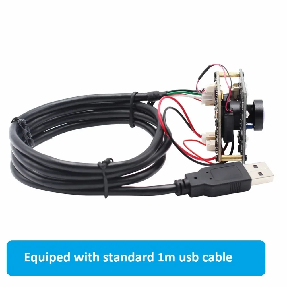 ELP 1080P 30fps USB Camera, Night Vision, Fisheye Wide Angle, IR Cut LED Board, for Mac Linux, DIY Project, Video Surveillance