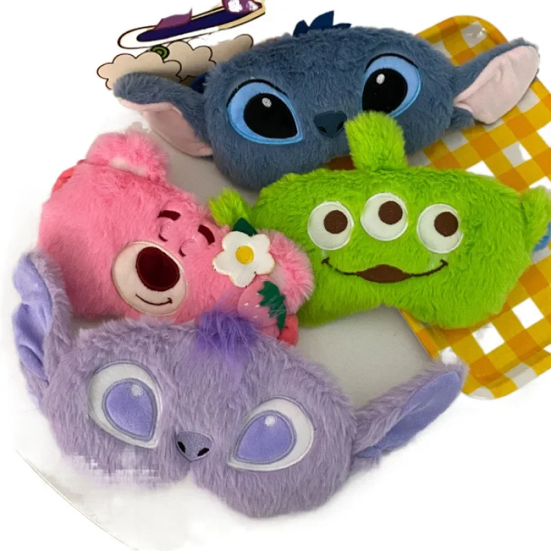 Disney Stitch cute cartoon sleeping eye mask beauty eye mask, travel portable eye mask
