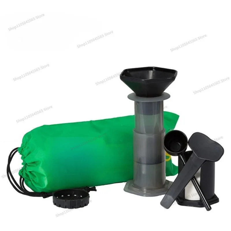 For Portable Coffee Pot with 400 Pieces of Filter Paper, Hand Pressed and Hand Brewed Coffee Machine