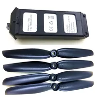 4 Propellers and 1 Li-Po Battery for MJX B5W Bugs 5W / JJRC JJPRO X5 1080P or 4K RC Quadcopter Drone Spare Parts B5W012