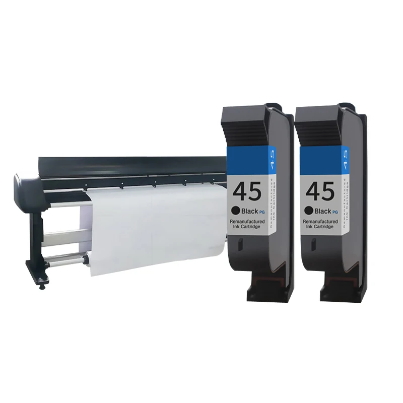 Imagem -02 - Cartucho de Tinta Remanufaturado Preto Compatível Cad para Impressora Hp45 Deskjet 710c 830c 51645a 45 45si 45ai 45a