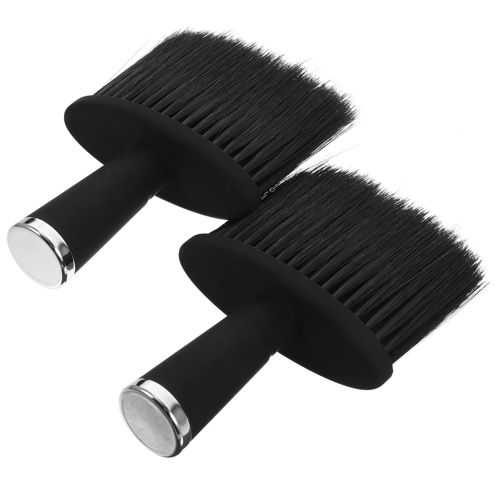 2Pcs Broken Hair Removal Brush Neck Duster for Haircutting Salon Barber Kit Home Use Plastic Handle Skin Safe Quick Cleaning