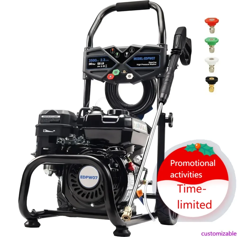 

Hot salesHeavy-Duty 3500 PSI Gas Pressure Washer with 2.3 GPM Flow Rate, 209CC 7HP Engine, 25-Foot Hose, Axial Aluminum Pump, an