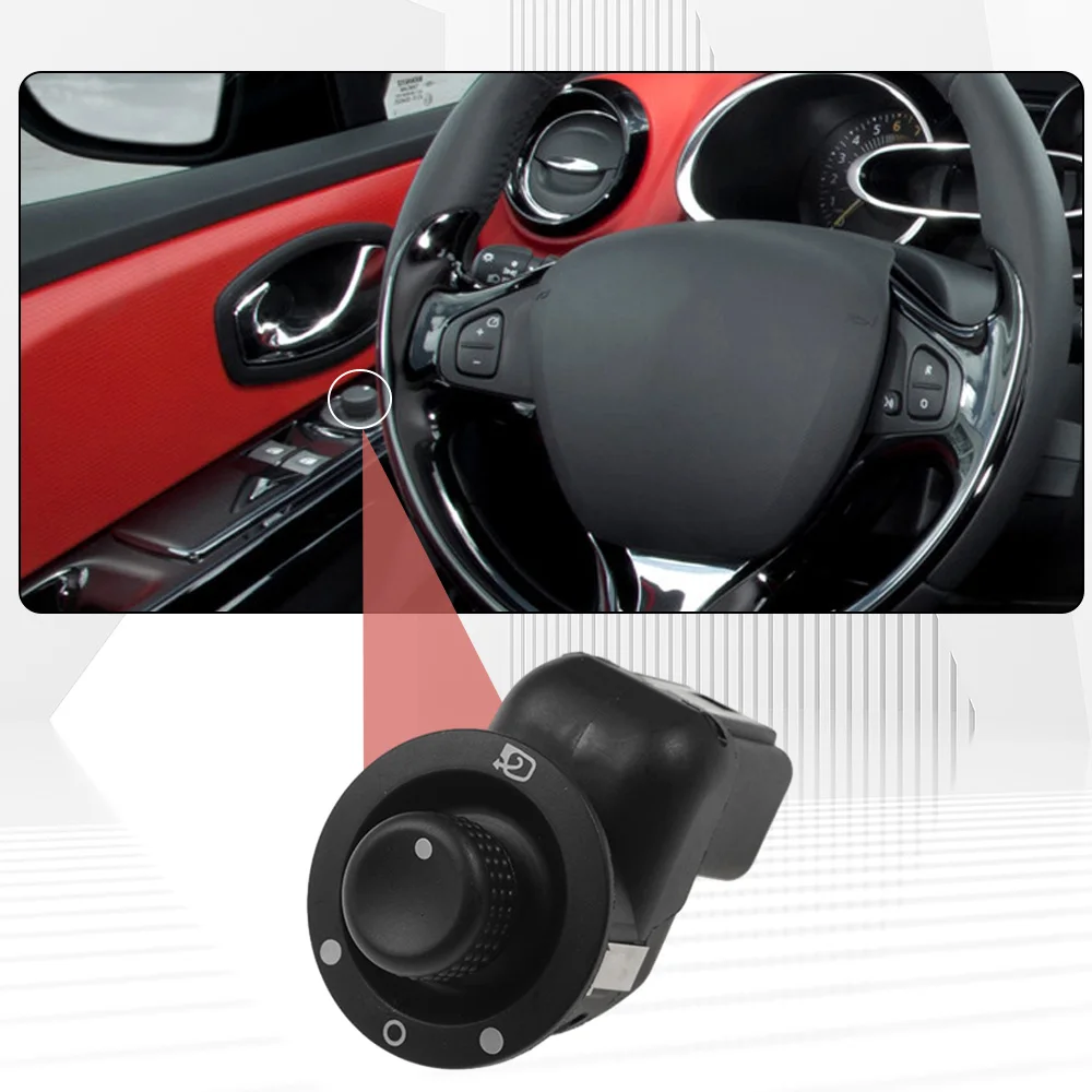

10 Pins Power Electric Rearview Mirror Control Switch Button For Renault Clio Mk4 Modus Csptur LHD 8200214921, 8200676529