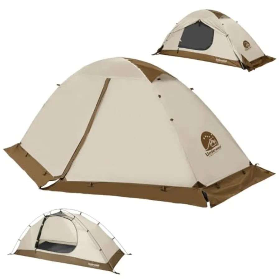

Backpacking Tent for 4-Season - Winter Waterproof Tent for One Lightweight Camping Gear for Backpacking Easy Set Up Cold Weathe