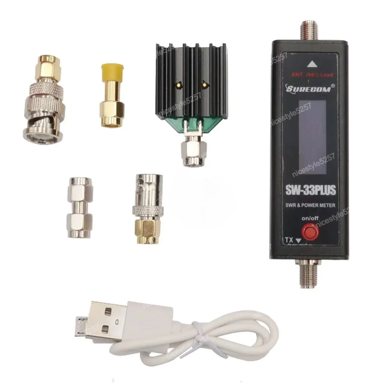 SW-33 Plus VHF/UHF 100W POWER 125-525 MHz Mini RF Power & SWR Meter and Easy to Install Handheld Radio