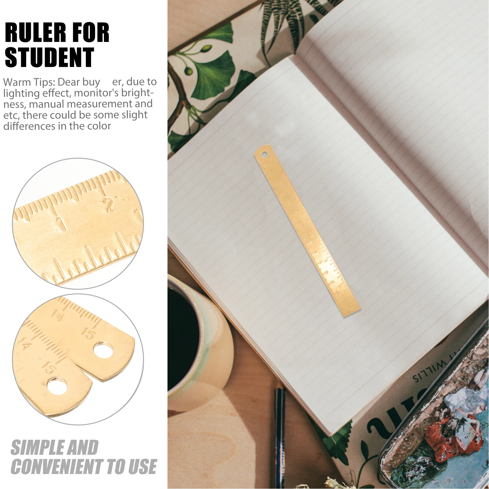 2pcs Straight Rulers Precision Scale Long Drawing Straight Ruler Lasting Student Office School Factory Gift Kids