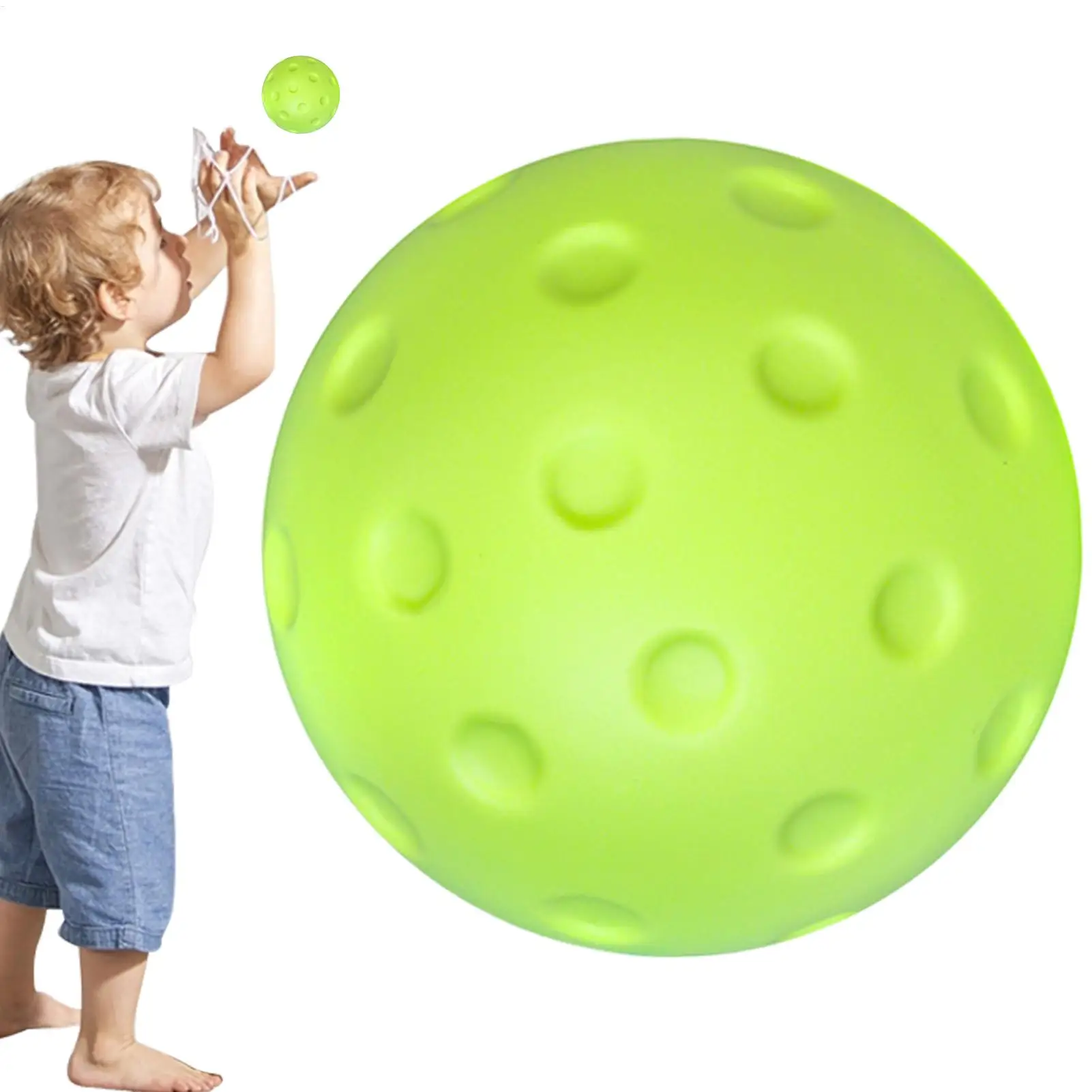 Quiet Foam Pickleballs for Indoor Outdoor Practice Pickleball Balls with Exact Real Ball Bounce Silent Pickleball Practice Ball