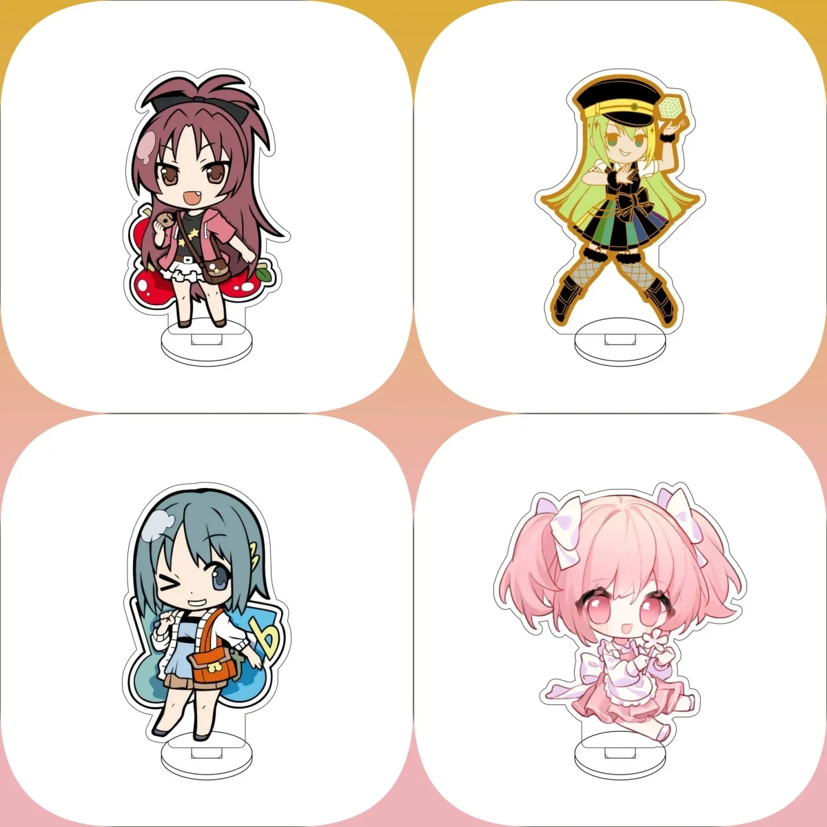

10CM cute Anime Puella Magi Madoka Magica Acrylic Stand Model Cosplay Characters Ornament Accessories Goods Collection Gifts