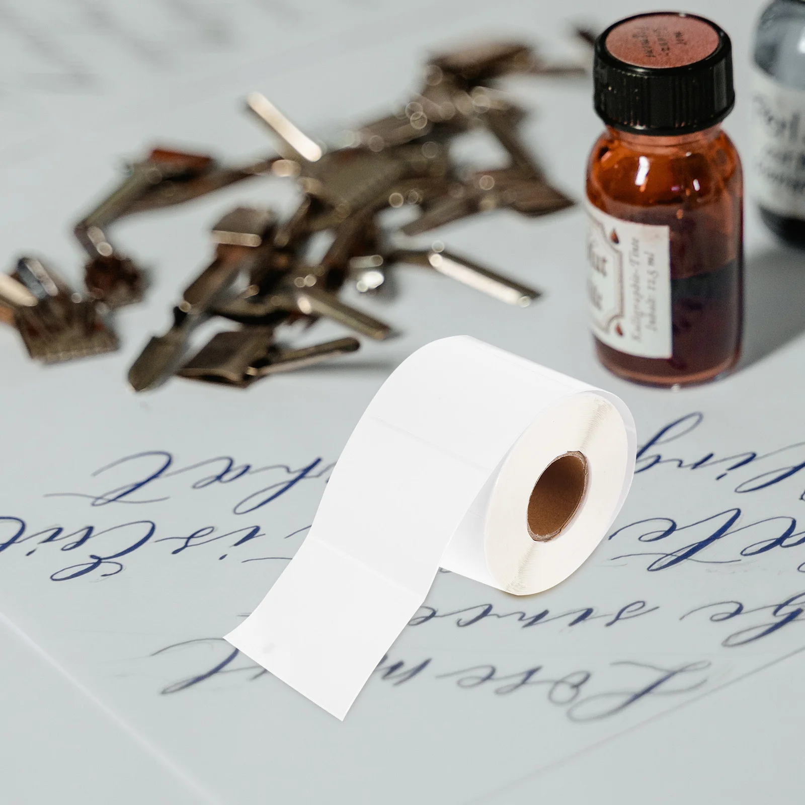 1 Rolle Etikettenaufkleberpapier, beschreibbar, thermisch bedruckbar, für Preisschild, Adressbeschriftung und Druck, Preisschildaufkleber