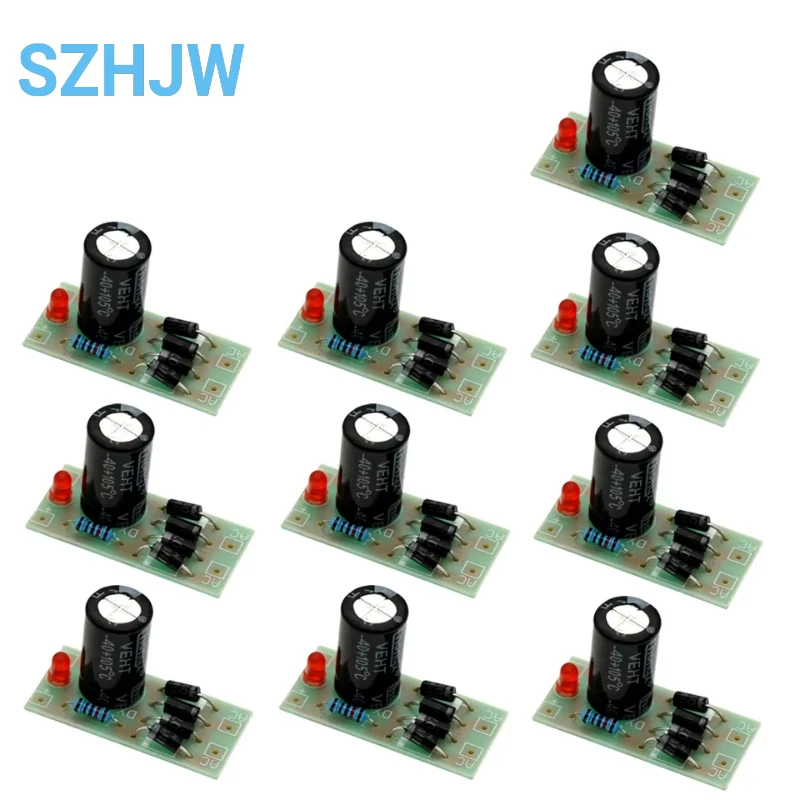 1/5/10 Stück AC zu DC Power Conversion Modul 1N4007 Full Bridge Gleichrichterfilter 12V 1A AC zu DC