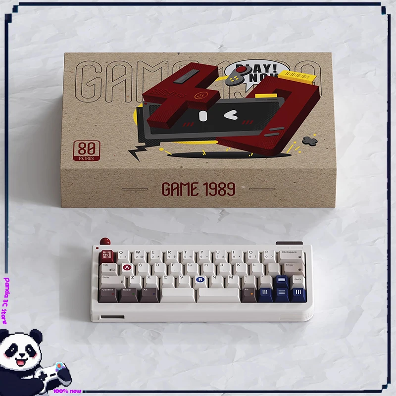 

80Retros GB40 Mechanical Keyboard Tri mode Vintage Customized Aluminum Gasket Game Office Laptop Designer PC Host Accessories