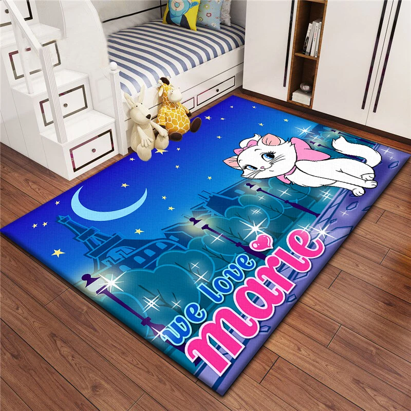 Marie Cat HD Printed Carpet for children,Living room Bedroom floor mat Kitchen mat Children's Bedroom Mat