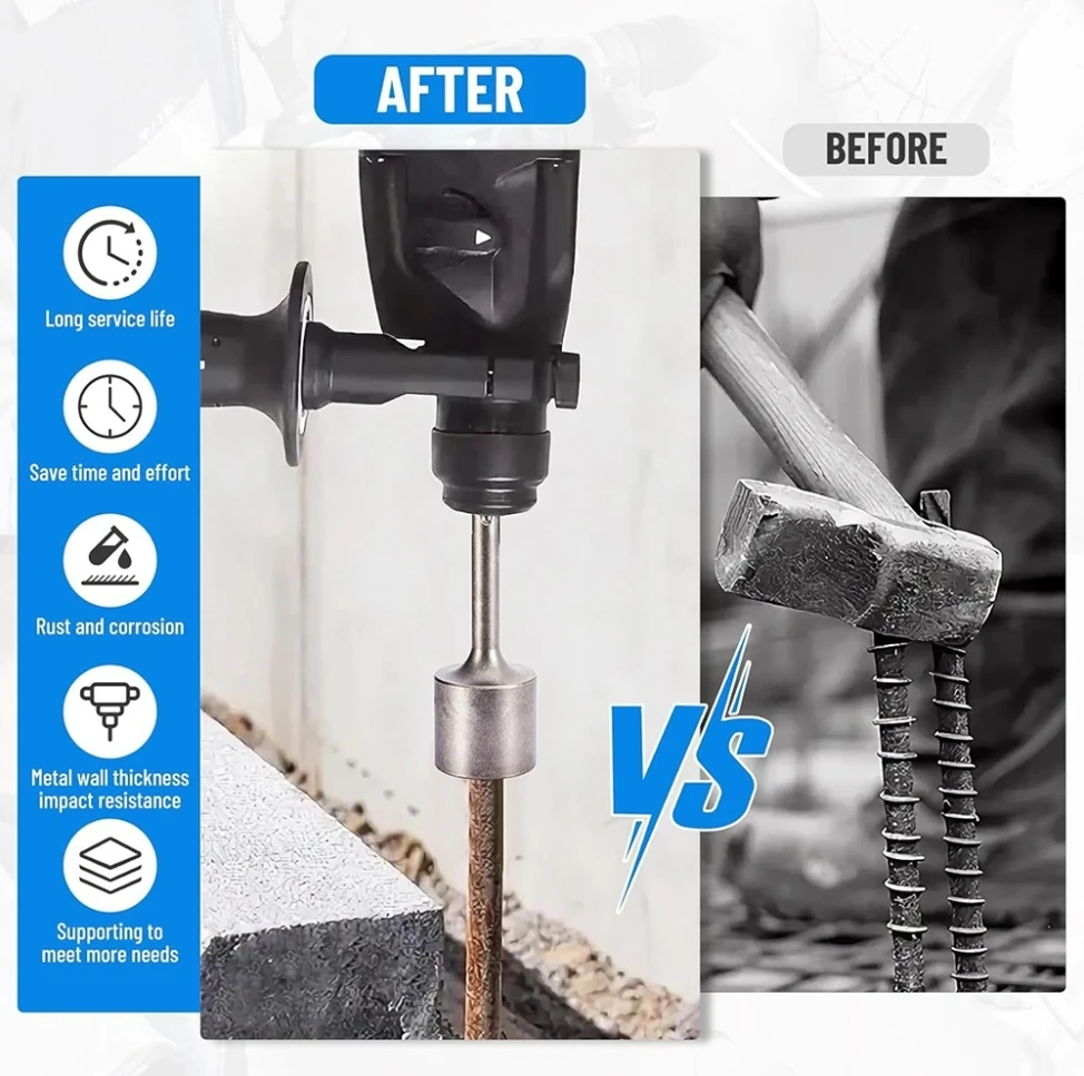 

Стальной T-образный отверток для молотков SDS Max, совместимый с популярными брендами, для быстрого и эффективного сбора вождения на стойке