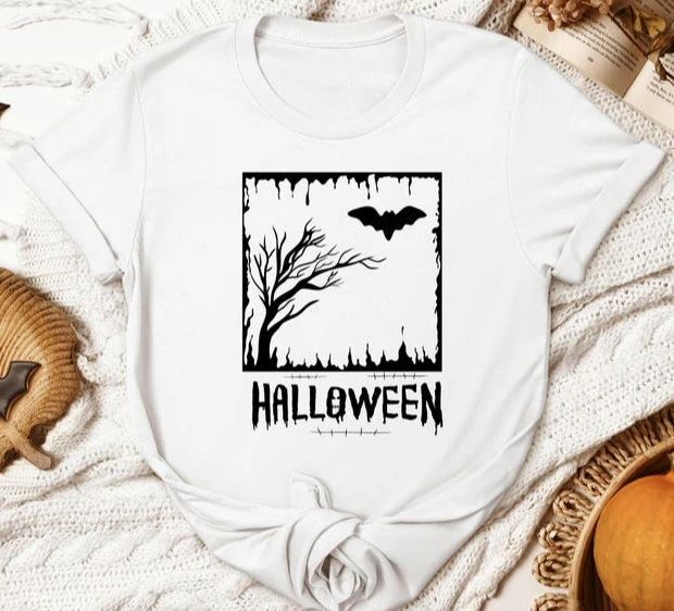 Halloween Spooky Saison Stadt Lustige Spooky Mom Kurzhülse Casual Harajuku Oansatz Neue Ankunft Streetwear Ästhetischen Gedruckt T-shirt