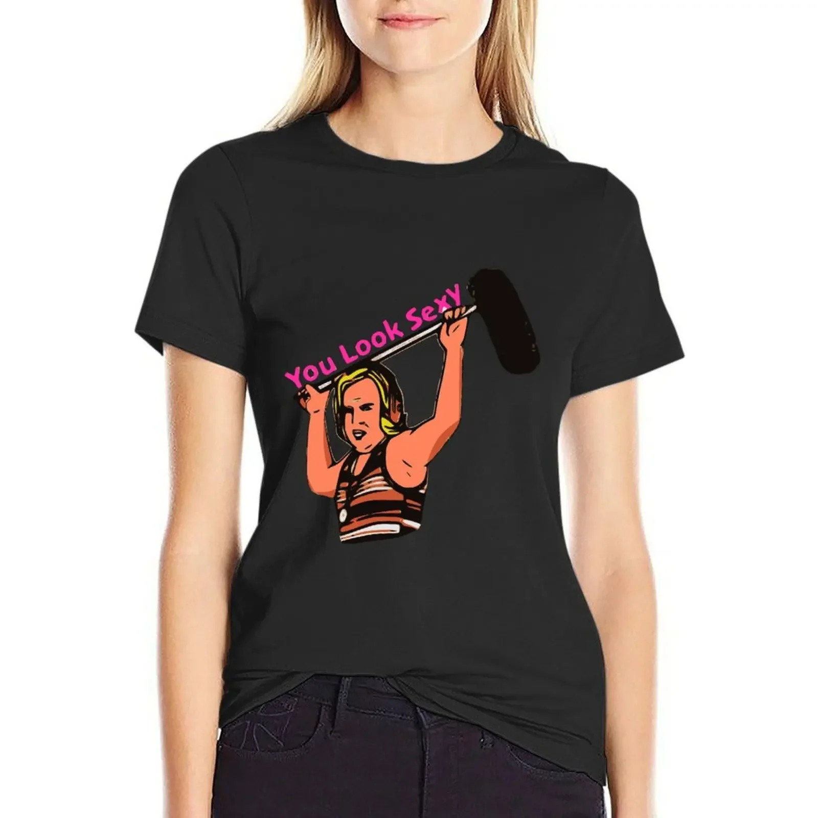 

Сексуальная футболка You Look, быстросохнущие рубашки, футболки с рисунком, черные футболки с таможенным дизайном, свои собственные футболки для женщин