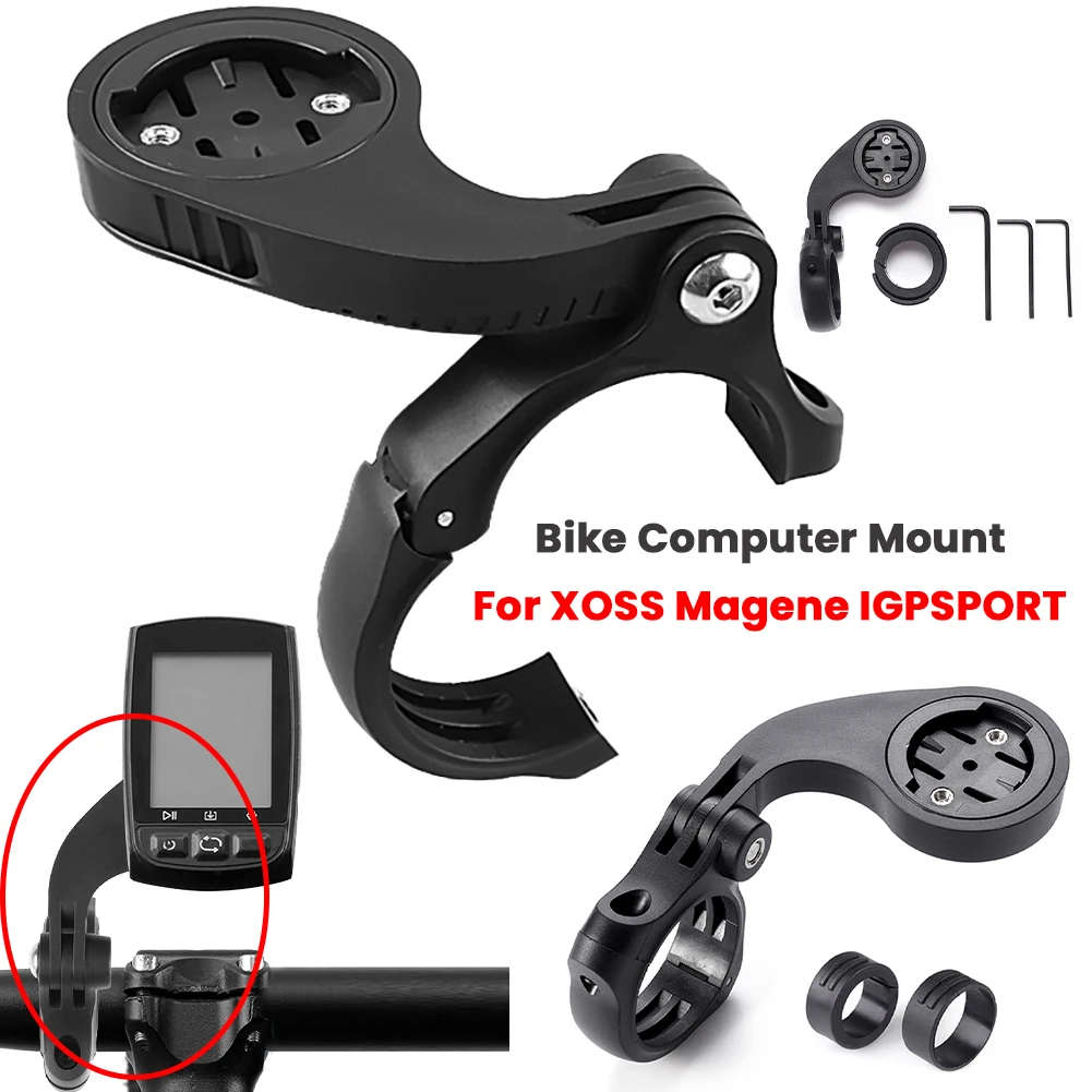 

Universal Bicycle Computer Holder Adjustable Angle Handlebar Extended Bracket Centered View for Garmin XOSS Magene IGPSPORT