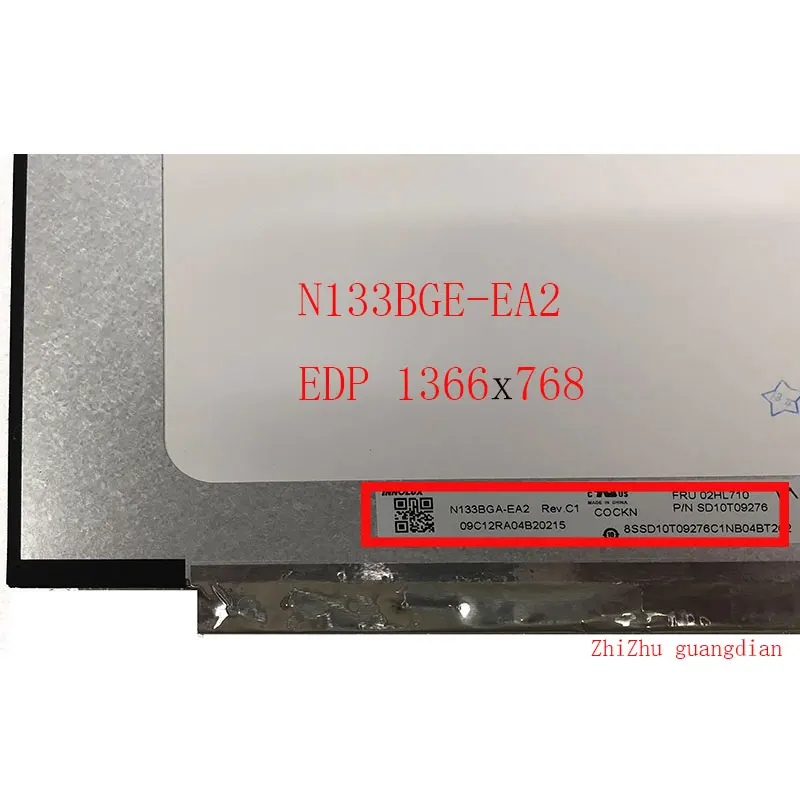 N133BGE-EA2 N133BGA-EAA N133BGG-EA1 LP133WH2-SPA2 30 pinos display matriz notebook painel 1366*768 lcd substituição da tela não