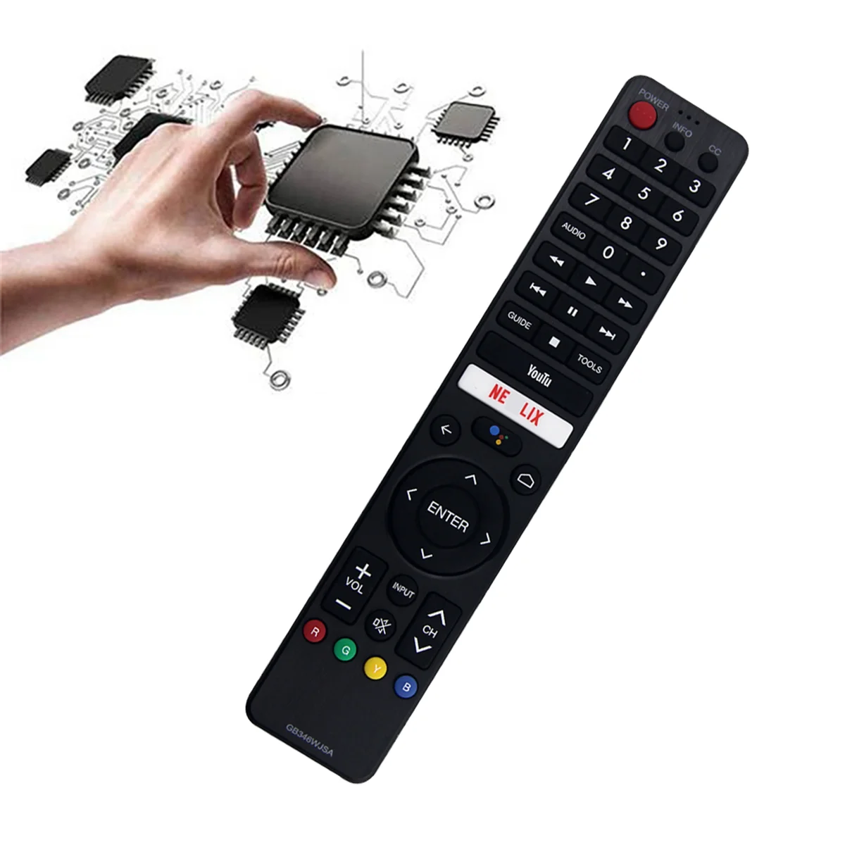 Controle remoto gb346wjsa para controle remoto, substituir por aquos afiados inteligente lcd led tv