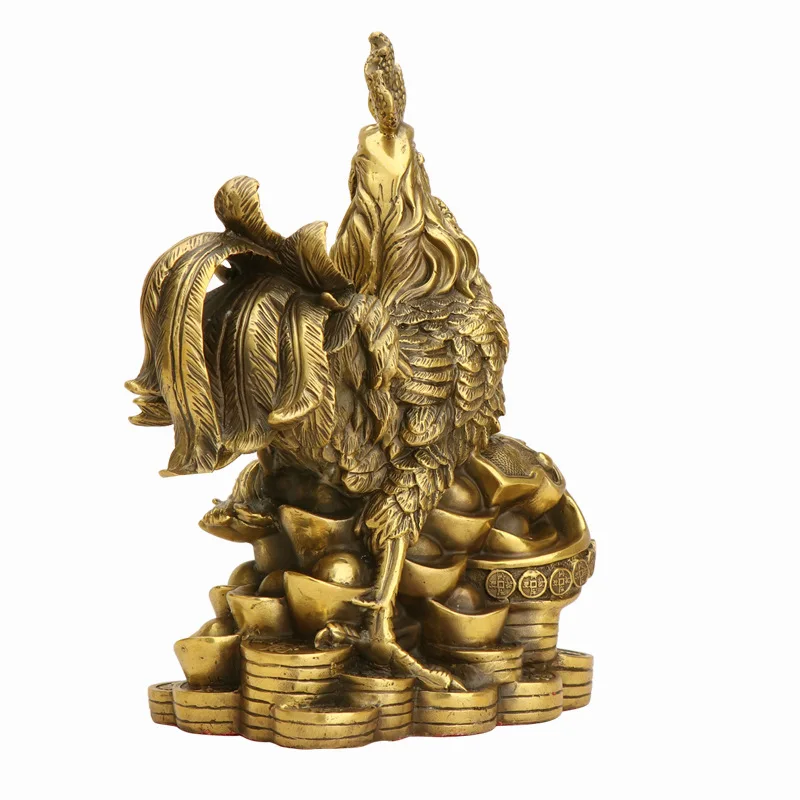 Yang Tong Ji – Twelve Zodiac Signs – Living Room/Office Decoration – Bronze – Auspicious Rooster
