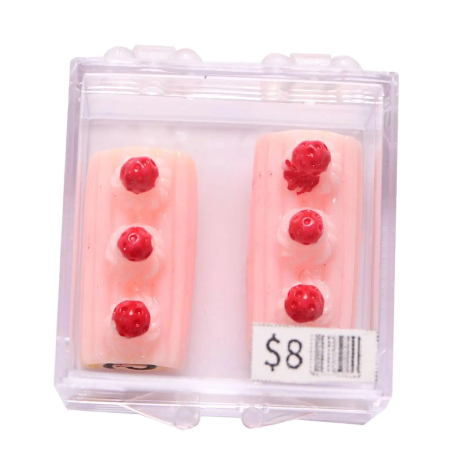 Dollhouse Mini Cake Box 1:12 Accessories Toys Home Living Room Miniature Dessert Case Simulation Model Scenery Supplies Decor