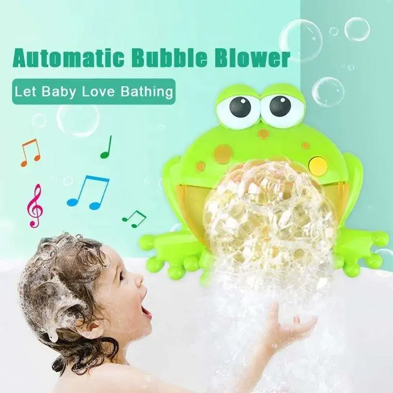 Babybadje Speelgoed Bubble Machine Kikker Muziek Kinderbadspeelgoed Bad Zeep Automatische Bubble Maker Babybadkamer Speelgoed voor kinderen