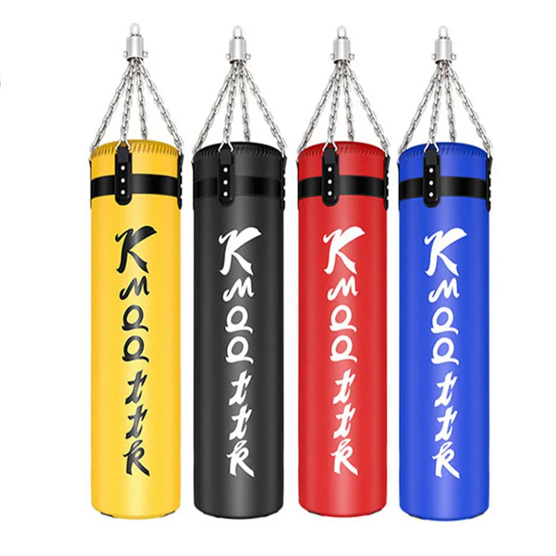 

Boxing Punching Sandbags 180cm 58KG High Quality PU Leather Kick Boxing Bags for Adults GYM Fitness MMA Thai Sports Training