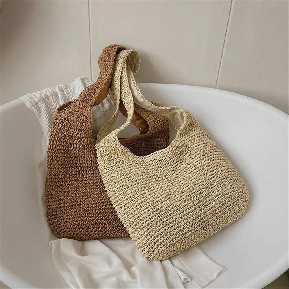 

Tote Bag for Women Summer Beach Bag Fairy Grunge Hobo Bag Woven Straw Shoulder Handbags Aesthetic Accessories