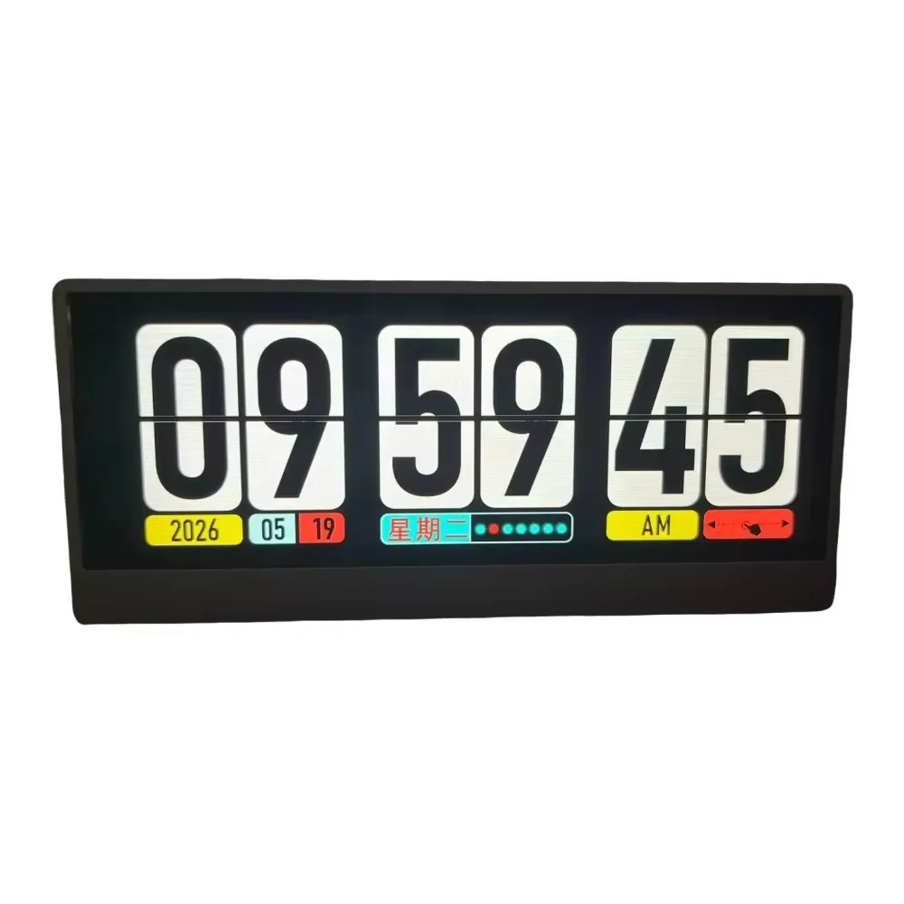 New HIFI Music Spectrum Clock with LED Display Digital Alarm Clock with Music Visualizer for Bedroom