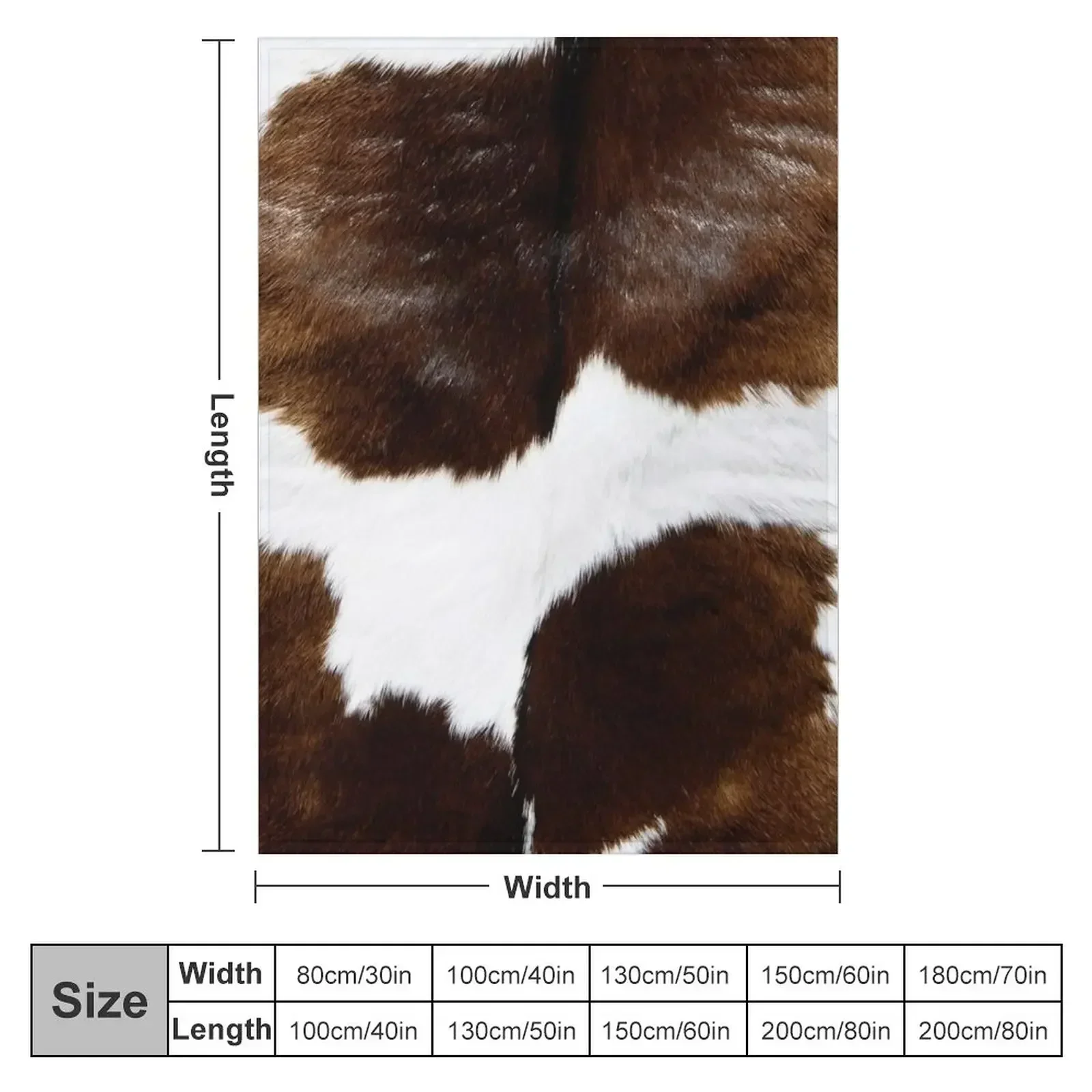 Rustic Ranch Cow Print Throw Blanket christmas decoration Furrys Plaid on the sofa Designers Blankets