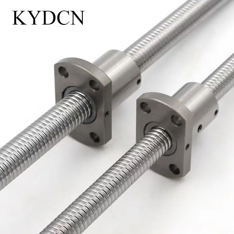 Left-Hand OD10mm SFK Miniature Ball Screw SFK1002 Cold-rolled Lead Screw 140mm-550mm with Ball Nut for 3D Printer