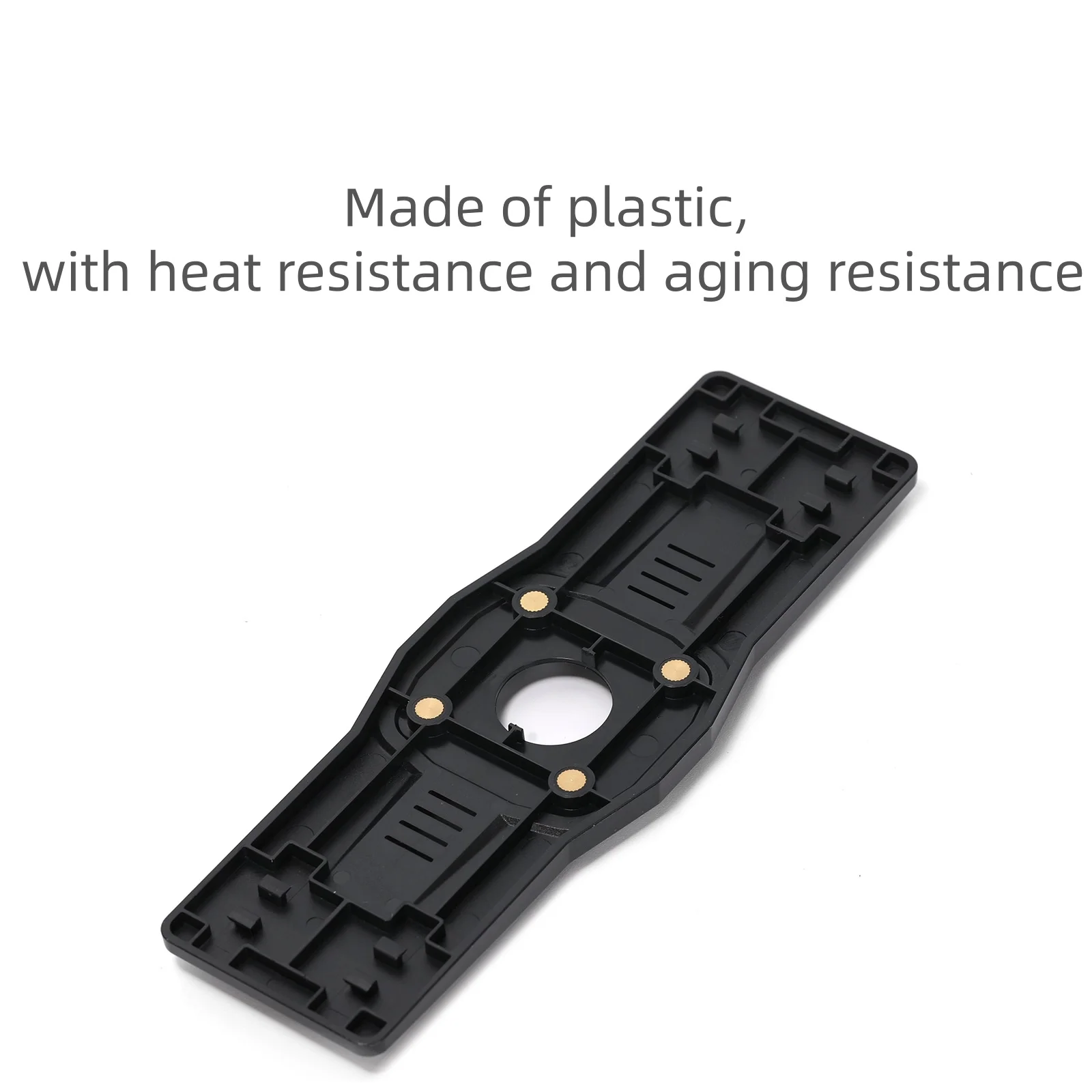 Ruimou 1-delige auto-achteruitkijkspiegel montagebeugel kunststof achterplaat (dubbele clips) geschikt voor dashcams spiegelbevestigingen met clip