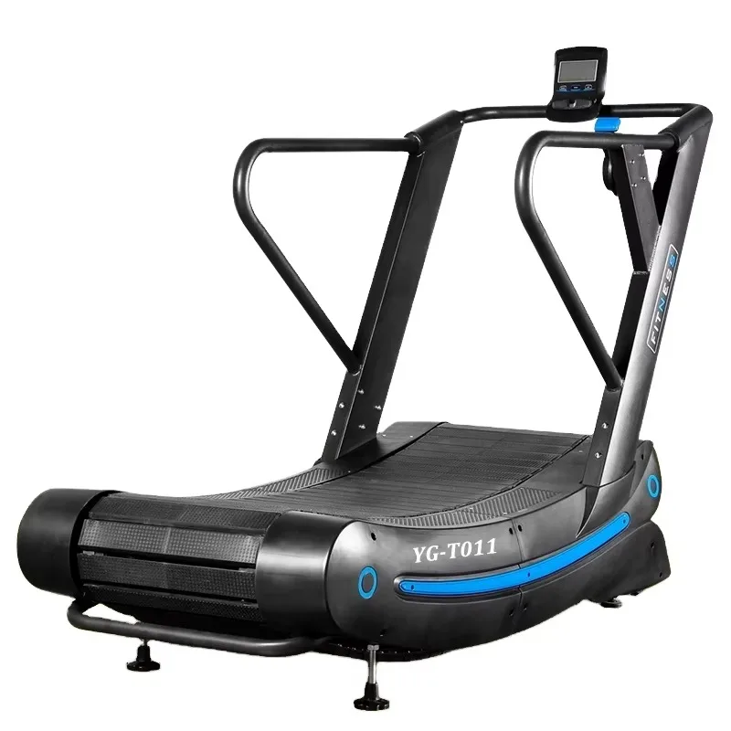 Indoor Curved Unpowered Mechanical Treadmill for Commercial Gym Use Bodybuilding 200kg Capacity Steel Construction
