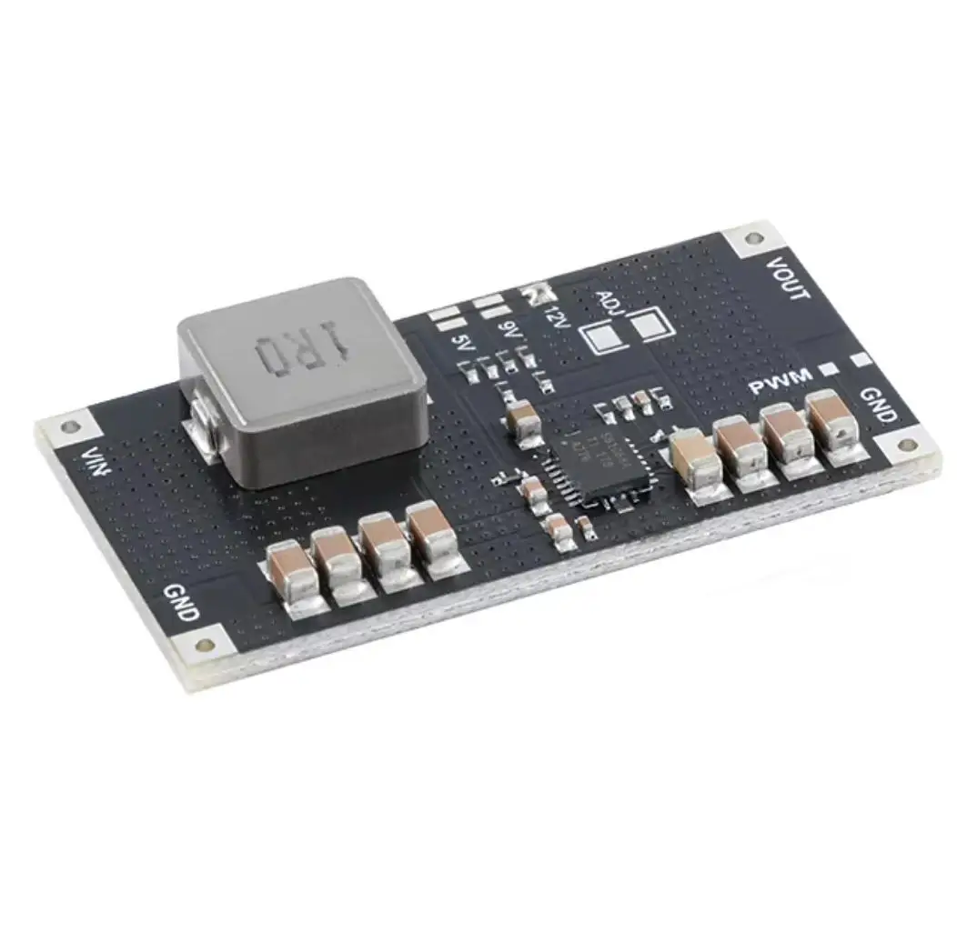 TPS61088 DC High Power Lithium Battery Step Up Boost Board Power Supply Module 5V 9V 12V 10A 1MHz Switch Frequency PCB