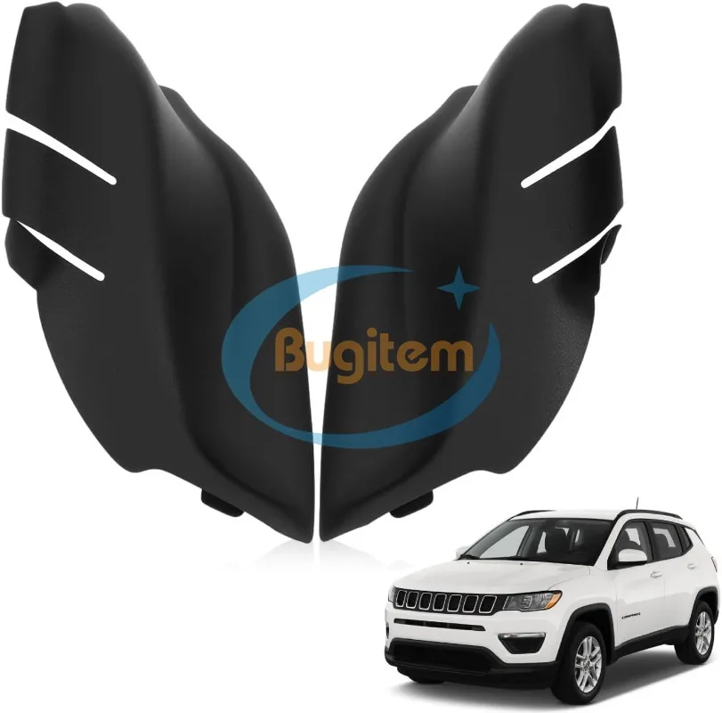 2PCS 7AA47RXFAA 7AA46RXFAA Left & Right Front Windshield Wrap Corner Trim Wiper Side For Jeep Compass 17-23 53223828 53223829